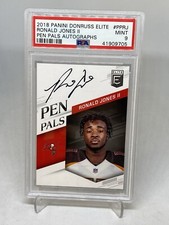 2018 Donruss Elite Ronald Jones Auto Rookie Pen Pals Autograph RC PSA 9 POP 1