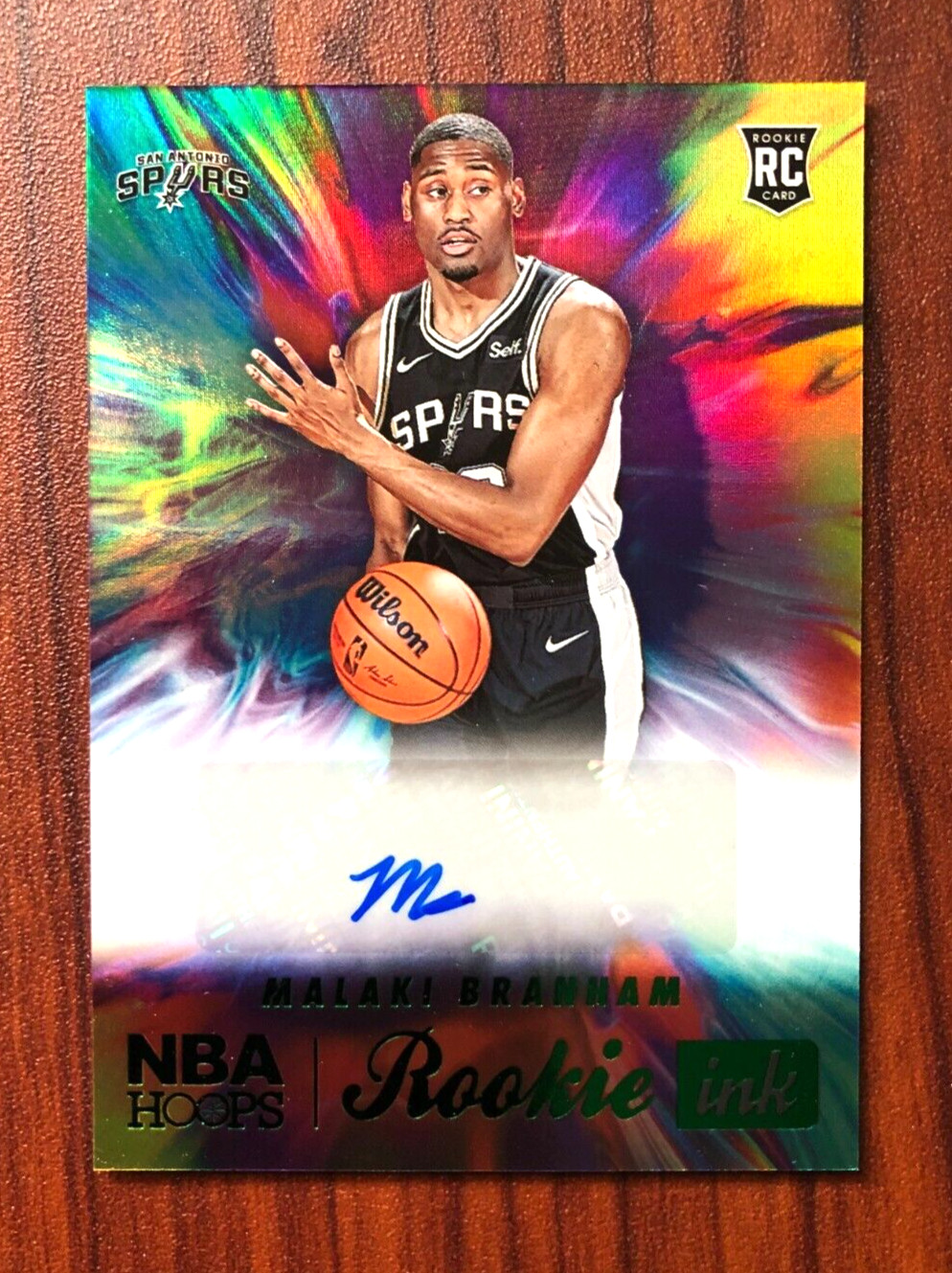 2022-23 Panini NBA Hoops MALAKI BRANHAM Rookie Ink Green Auto #HSR-MBH