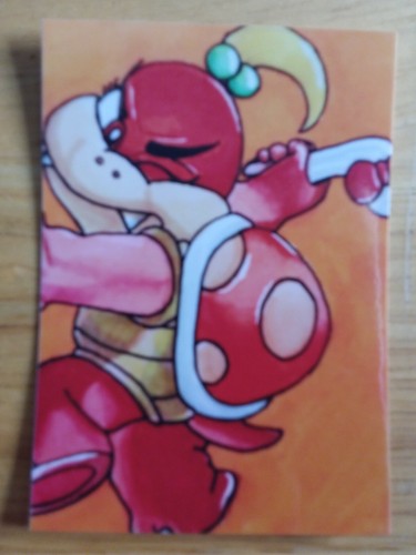 Nintendo Switch Mario Bros. POM POM ACEO ¡impreso de tarjeta de boceto! - Imagen 2 de 2