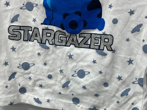 Disney Kids Stitch "Stargazer" White T-Shirt Kids Size XS (4/5) - Picture 3 of 5
