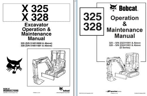 BOBCAT 325 328 Service , Operator's & Parts Manual CD - Zdjęcie 8 z 12