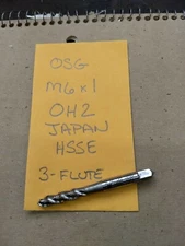 OSG M6 X 1 OH2 JAPAN HSSE 3 FLUTE HAND TAP METRIC