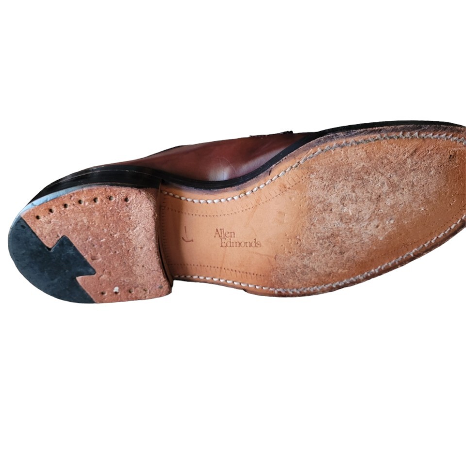Allen Edmonds Shell Cordovan Leather Leeds Derby Men's Brown Shoes