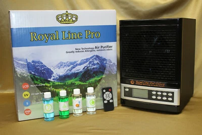 ROYAL LINE PRO ✅2025 ROYAL HEPA Air Purifier 2 UV Anti Virus Ozone Ion CLEANER DELUXE BLACK
