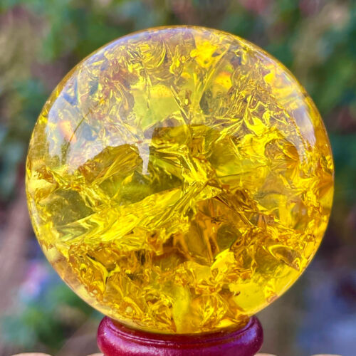 156G Titanio Natural Arco Iris Cuarzo Esfera Cristal Bola Curación - Imagen 22 de 24