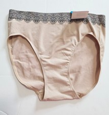 2 Bali One Smooth U All Over Smoothing Hi Cut Brief Panty 2362 Sz 9/2XL-NWT