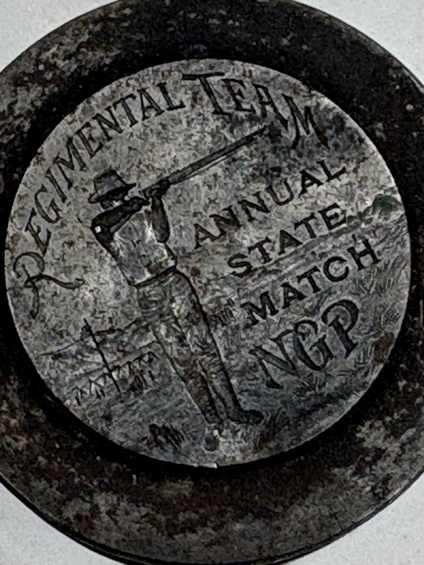 Antique Steel Mold Die National  Guard Pennsylvania Regimental Team