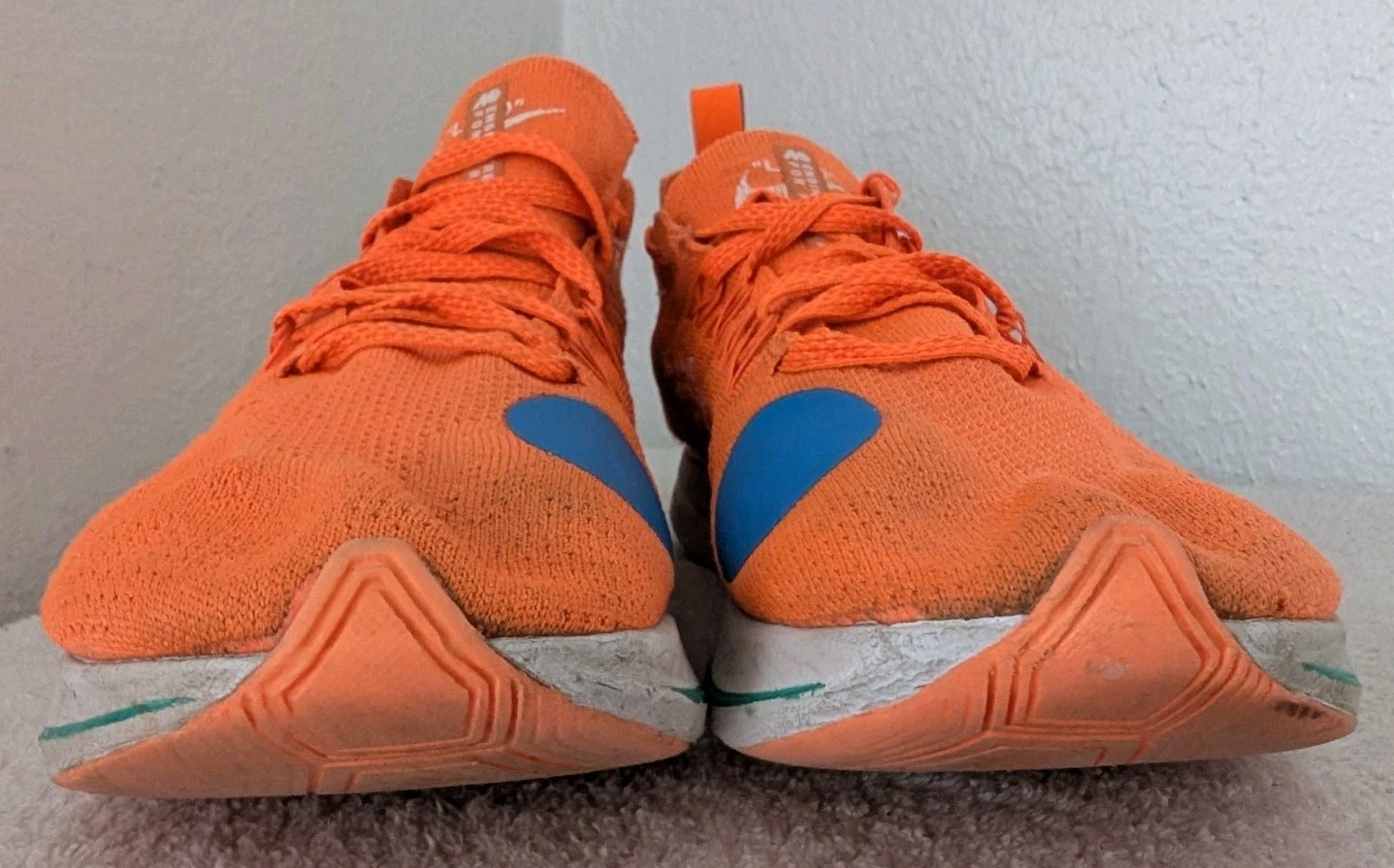 OFF WHITE X NIKE Scarpe Nike Off White X Zoom Fly Mercurial Flyknit Uomo Taglia 10.5 Arancione