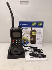West Marine VHF160 Floating Two Way Marine Hand Held Radio With Box Manual