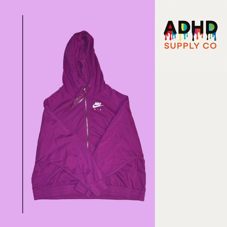 💜 Nike Air Women’s 3X Magenta Tracksuit Set – Hoodie + Joggers, Soft & Stylish - Image 3 of 4