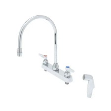 T S Brass B-1174 Lavatory Faucet w/ 8" Swing Spout Stream Regulator