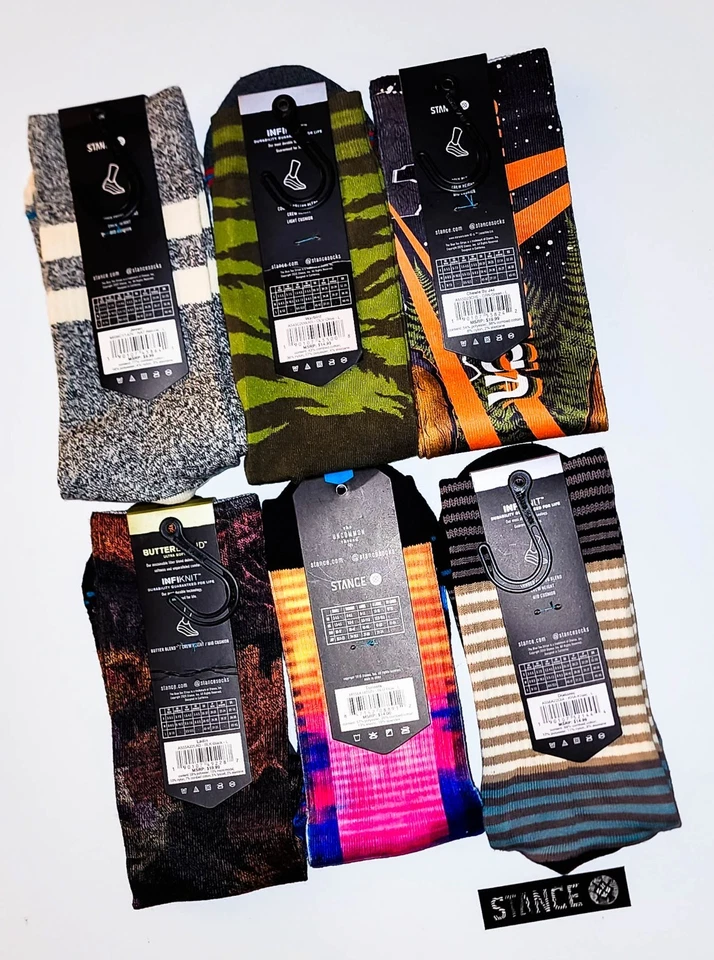 Lote Calcetines Casuales Stance | 6 Pares | Talla Grande | Nuevos Con Etiquetas Foto 2 de 2