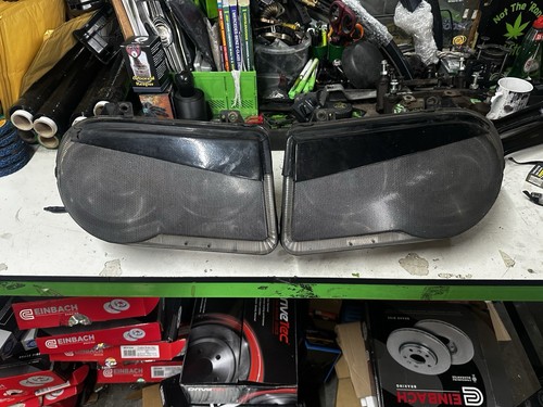 Chrysler 300c Front Mad Eyes Angry Eyes Brows Headlights pair 2005