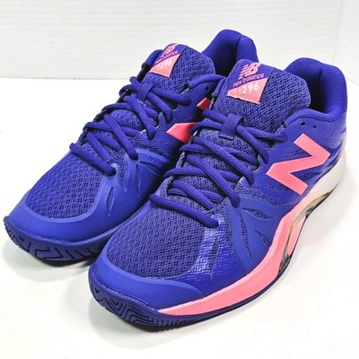 New Balance Womens 8.5 B 1296v2 Court Shoes Purple Pink Fantom Fit Rev Lite
