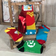 Set of 4 Superhero Socks - NEW 