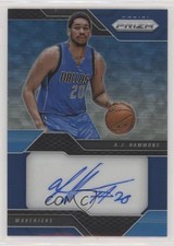 2016-17 Panini Prizm Rookie Signatures Blue Prizm 40/49 AJ Hammons #39 Auto 0c2