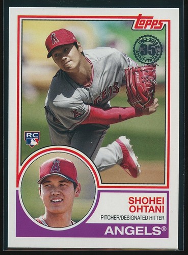 Shohei Ohtani 2018 Topps Update 1983 Topps Design #83-2 Rookie RC Read