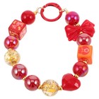  Cinturino Da Polso Con Ciondolo Per Telefono Fascino Del Perline