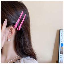 Metal Hair Clips Duck Bill Hair Clips Pink Hair Pin Clip Metal Alligator Curl...