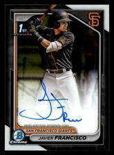 2024 Bowman Chrome #CPA-JFA Javier Francisco Prospects Autographs