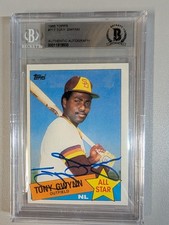 1985 Topps #717 Tony Gwynn AS Autograph Auto Signed All Star BAS BGS Padres