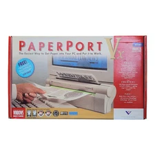 Visioneer Paperport Scanner Vx PR-33001-W Vintage Unused NOS Windows 