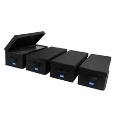 DVD Storage Box with Handles and Lid   DVD Case Holder Organizer with DVD-4PACK