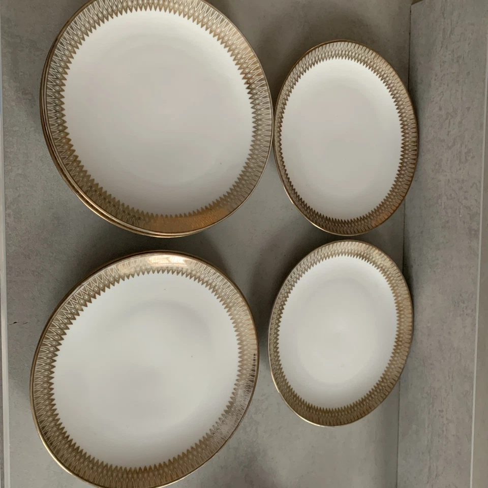 Winterling Marktleuthen Bavaria Kuchenteller Teller Goldrand - Bild 3 von 3