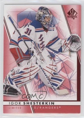 2022-23 SP Authentic Limited Red Igor Shesterkin #100 2d8