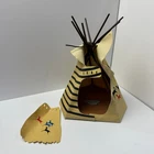 Vintage Playmobil Teepee Native American Indian 1989 Stripe 3733 Camp Western