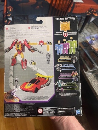 *NEW* Transformers Titans Return Deluxe Class Firedrive & Autobot Hot Rod NOSC - Picture 2 of 2