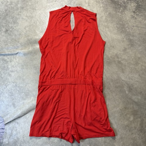 Trina Turk Romper Womens Size S Red Giselle Sleeveless Lightweight Soft - Picture 2 of 10
