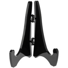 Plymor Black Acrylic Mini Adjustable Folding Display Easel, 2.875" H x 2.125" D