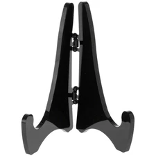 Plymor Black Acrylic Mini Adjustable Folding Display Easel, 2.875" H x 2.125" D