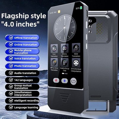 AI Translator 142 Languages Real-Time  Scan Translation WiFi/Bluetooth Offline