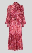 Zimmermann Kaleidoscope Tie Neck Dress Size 0 AU 6-8 US 2-4