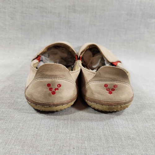 Scarpe mocassini Vivobarefoot Abeba II minimalisti da uomo in pelle beige taglia 7 - Foto 8 di 13