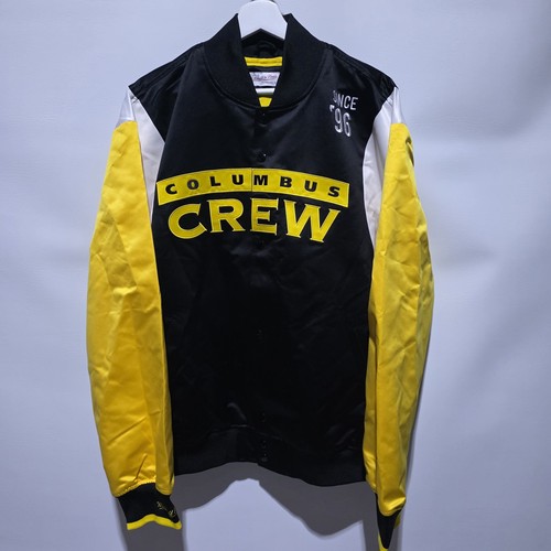 Mitchell & Ness MLS Columbus Crew Soccer Satin Full Snap Jacket Size L - Bild 1 von 5