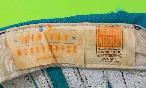 Rare Florida Marlins Vintage 90s Side Spell Out American Needle MLB Snapback Hat - Picture 8 of 8