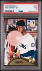 1995 Pinnacle Ken Griffey Jr. #128 Bubble Gum Card PSA 7