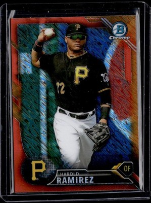 2016 Bowman Chrome Prospects Orange Shimmer Refractors #BCP246 Harold Ramirez