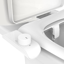 Ultra Slim Bidet Attachment for Toilet Self Cleaning Dual Nozzles Non Electri...