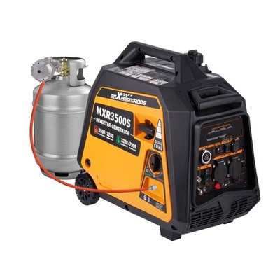 Dual Fuel Inverter Stromerzeuger 3,5KW Benzin LPG Seilzugstarter E-start