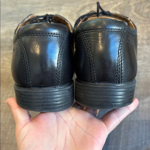 Clarks Tilden Cap-Toe Oxford Schuhe Herren 9,5 schwarz Leder - Bild 7 von 10