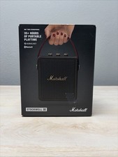 Marshall Stockwell III Wireless Bluetooth Speaker Black and Brass - New Sealed
