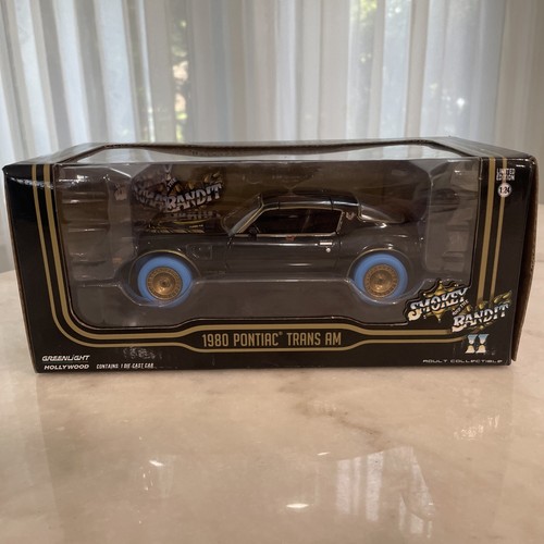 RARE Greenlight 1980 Pontiac Trans Am Smokey & The Bandit 2 BLUE TIRES CHASE