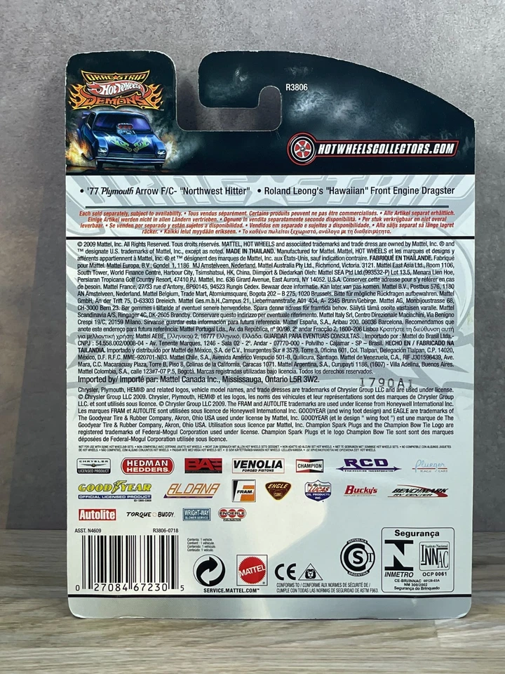 Hot Wheels - Drag Strip Demons - '77 Plymouth Arrow F/C-Northwest Hitter #10/25 Foto 2 de 4