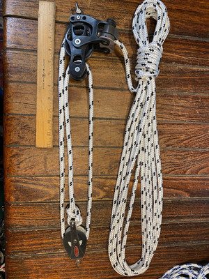 Harken 60mm Element  3:1 Block/Tackle, Mainsheet, Vang w/30' New Line