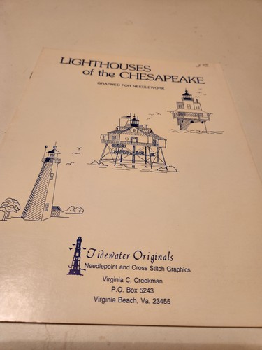 Leuchthäuser, Boote, Muschel Kreuzstichmuster - Bild 7 von 14