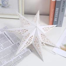 CLISPEED Christmas Paper Star Lantern Lampshade: 45cm 3D